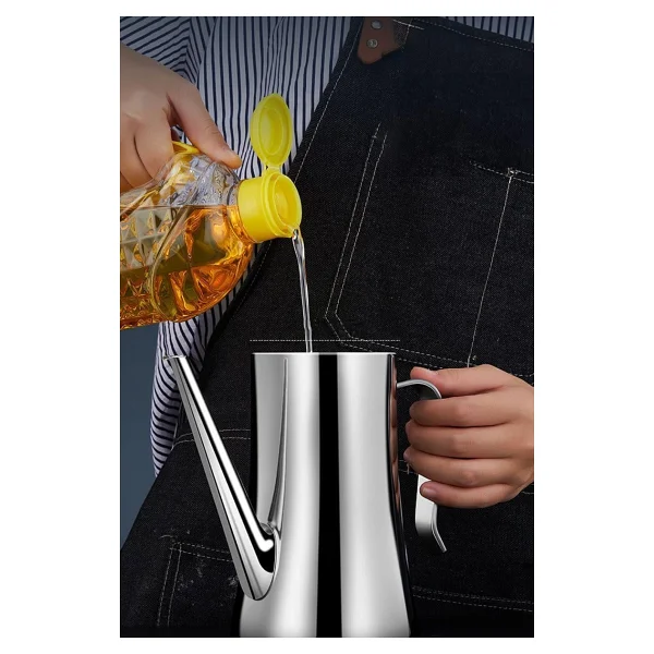 Komple 304 Çelik 500 ml Yağdanlık Sosluk Sirkelik cin595 - Görsel 3