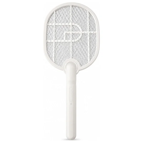 Coverzone Taşınabilir Sinek Öldürücü Mor Işık Tenis Raketi 21cm x 26cm Şarjlı Dekoratif Yatak Odası, Çocuk Odası, Bebek Odası Sinek Kovucu USB Şarjlı USB-016 (Beyaz) - Görsel 4