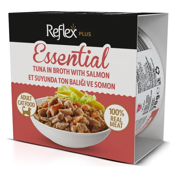 Reflex Plus Essential Ton Balıklı ve Somonlu 70 gr Yetişkin Konserve Kedi Maması - Görsel 2