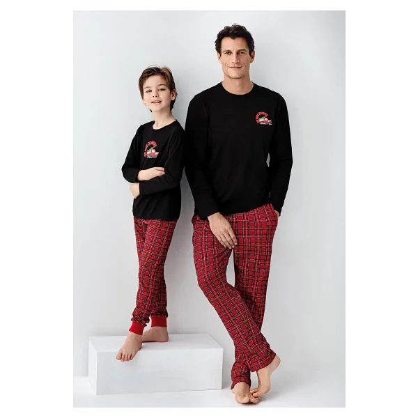 Arnetta Erkek Çocuk Siyah Pijama Takımı - Görsel 2