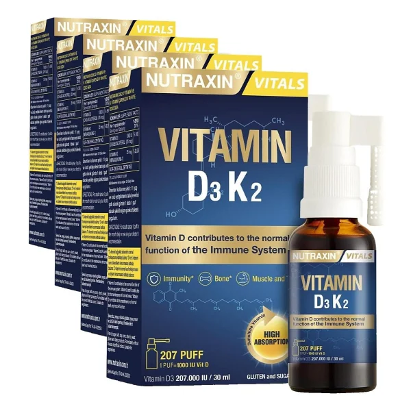 Nutraxin Vitamin D3 K2 30 ml Sprey - Görsel 6