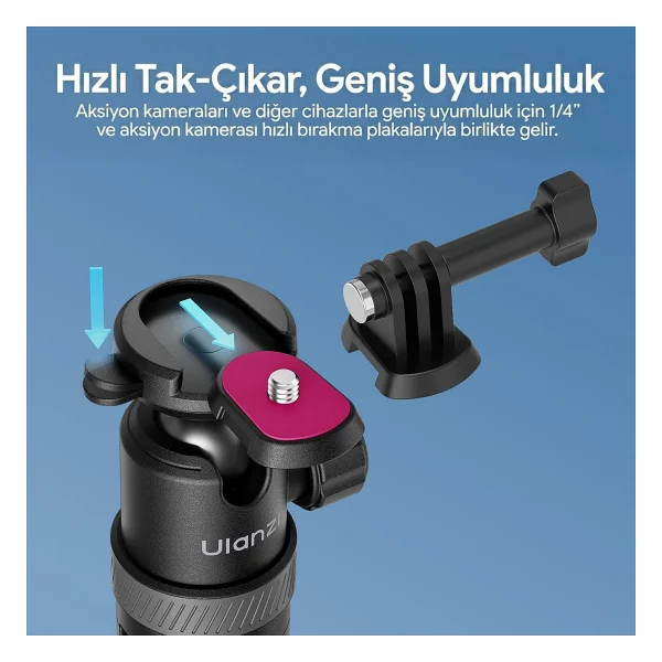 Ulanzi TT24 CKA S044 Selfie Çubuğu - Görsel 6