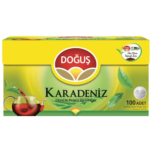 Doğuş Karadeniz 3.2 gr 100'lü Bergamotlu Demlik Poşet Çay - Görsel 4