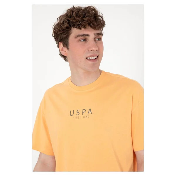 U.S. Polo Assn 50299543 Kısa Kollu Bisiklet Yaka Erkek Oversize Tişört - Görsel 2