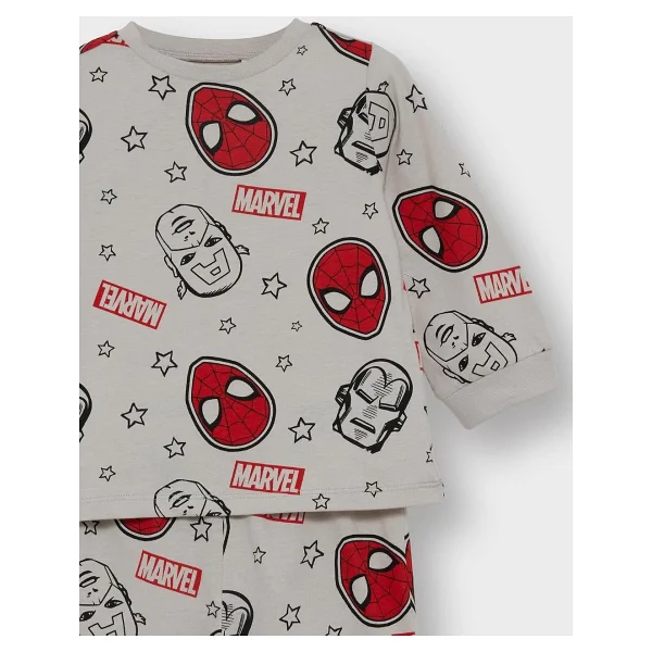 DeFacto%100 Pamuklu Marvel Comıcs Beli Lastikli Pijama Takımı Erkek Bebek - Görsel 6