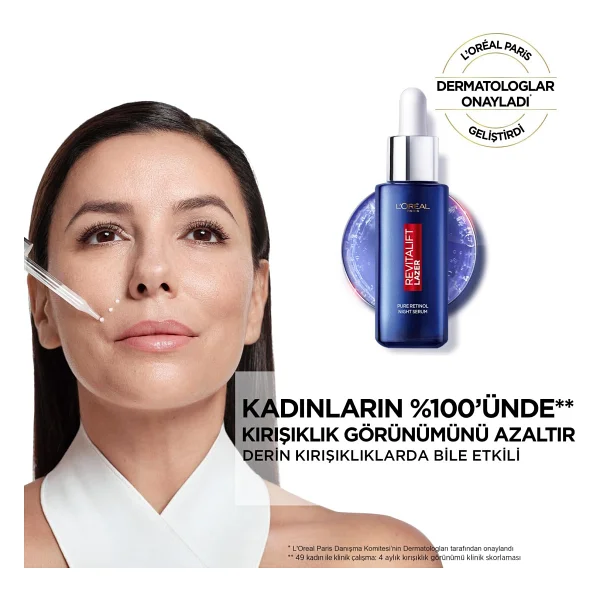 L'Oreal Paris Revitalift Lazer Derin Kırışık Karşıtı Gece 30 ml Retinol Serum - Görsel 4