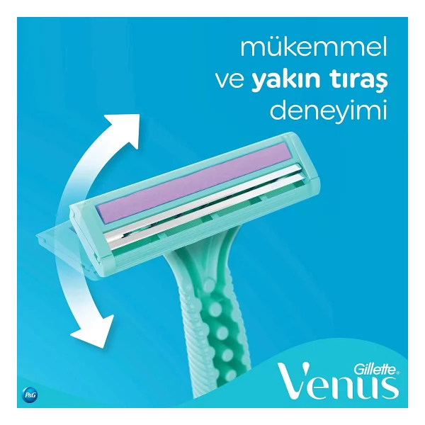 Gillette Venus 2 Simply Kullan At 4'lü Kadın Tıraş Bıçağı - Görsel 4