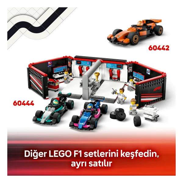 Lego 60443 City Ferrari Arabalı F1 Pit Stop ve Pit Ekibi - Görsel 10