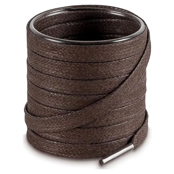 Yassı Mumlu Ayakkabı Bağcığı, Casual, Bot, Klasik ve Spor Ayakkabılar İçin Bağcık, 1 Çift (Gri, 90 cm) - Görsel 6