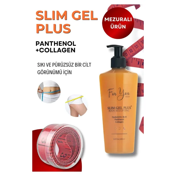 For You Gold Slim Jel Plus-İncelme ve Sıkılaşma Yardımcı, Selülit, Çatlak Karşıtı - Yakıcı Kolajen Slim Jel - Görsel 10
