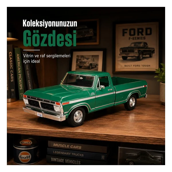 Vardem MM-79386 Motormax 1:24 1977 Ford F-150 Custom Model Araba - Görsel 6