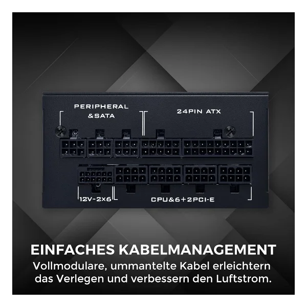 Lian Li SP1000P G9P.SP1000P.B000.EU Gen5.1 1000 W Siyah Power Supply - Görsel 2