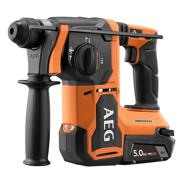 AEG BBH 18BL2-502C Çift Akülü 5 Ah Kırıcı-Delici - Görsel 2