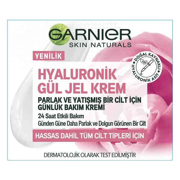 Garnier Hyaluronik Gül Jel Günlük Bakım Kremi 50 ml - Görsel 6