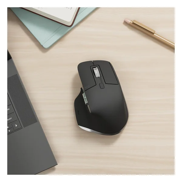 Logitech Mx Master 3S For Mac 910-006571 Siyah Şarjlı Sessiz Lazer Kablosuz Mouse - Görsel 2