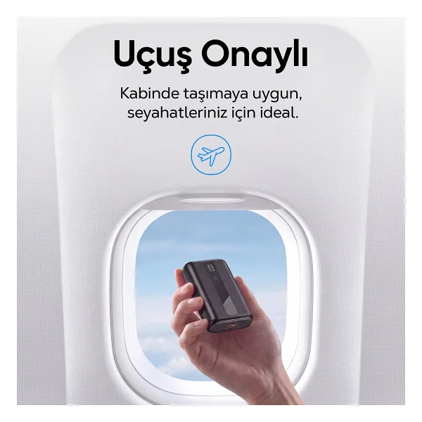 Juo 22.5w 10000mah Led Ekranlı Mini Powerbank Taşınabilir Hızlı Şarj Cihazı - Görsel 6