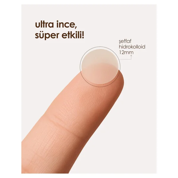 StopEver Clearly Spot Patch, Sivilce Karşıtı Şeffaf Plaster 2'li Paket Ultra İnce, Hidrokolloid + Niacinamide + Salicylic Asit İçerikli Akne Karşıtı Yüz Bandı 48 adet (2 x 24) - Görsel 4