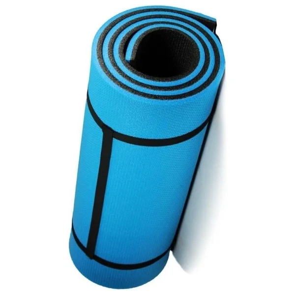 CKSpor 16 mm Pilates Minderi - 180x60 cm Kalın Yoga ve Egzersiz Matı, Kaymaz ve Yumuşak Yüzey, Taşınabilir ve Dayanıklı Spor Matı, Mavi - Görsel 2