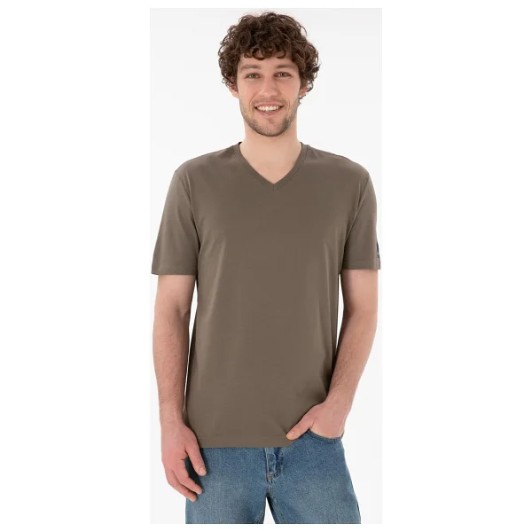 U.S. Polo Assn 50305858-VR046 Siyah Kısa Kollu V Yaka Erkek Tişört - Görsel 10