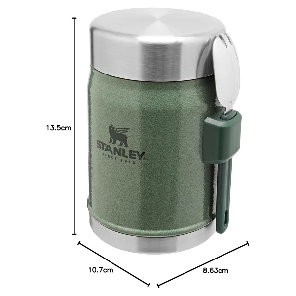 Stanley Klasik Kaşıklı Yeşil 0.40 lt Çelik Yemek Termosu - Görsel 8