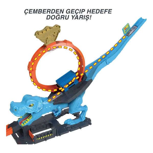 Hot Wheels Dinozor ile Mücadele Oyun Seti HKX42 - Görsel 4