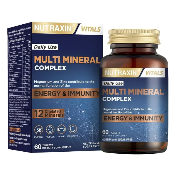 Nutraxin Multi Mineral Complex 60 Tablet - Görsel 2