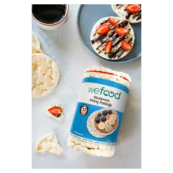 Wefood Glutensiz Pirinç Patlağı 100 gr 5'li Deniz Tuzlu Atıştırmalık Sağlıklı Seçenek - Görsel 6