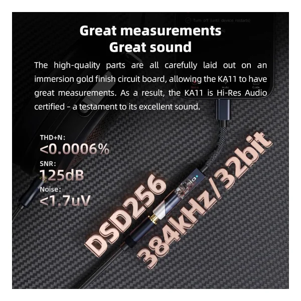 FiiO KA11 Type-C to Aux Dönüştürücü - Görsel 5