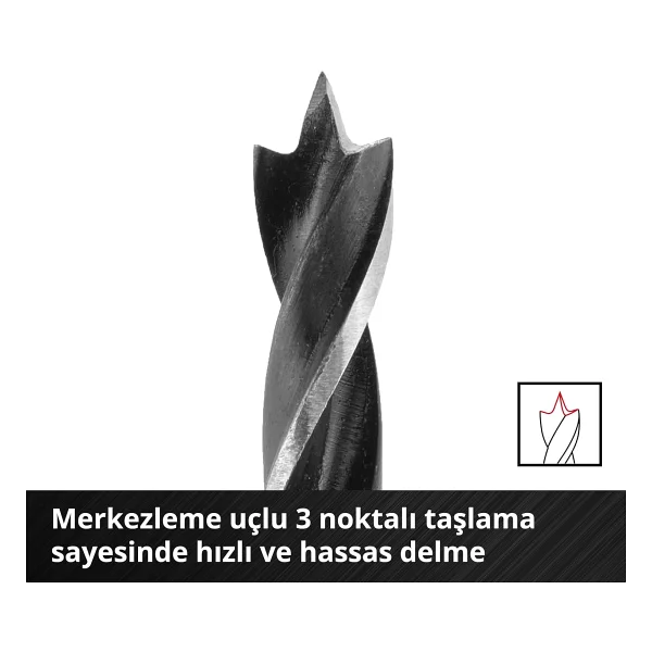 Einhell S-CASE 49108733 10 Parça Ahşap Matkap Ucu Seti - Görsel 4