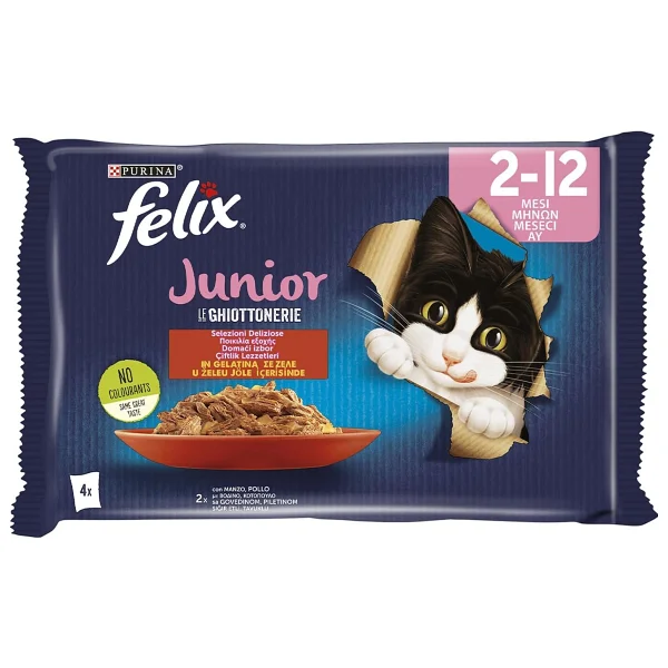 Felix Karışık 85 gr 52'li Yetişkin Kedi Yaş Maması - Görsel 8