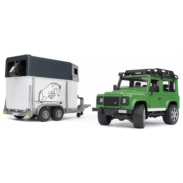 Bruder Land Rover Arazi Aracı ve At Nakil Aracı BR02592 - Görsel 2