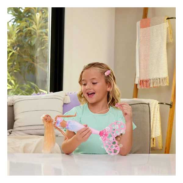 Barbie Baloncuk Işıltısı Deniz Kızı Bebek JLW56 - Görsel 2