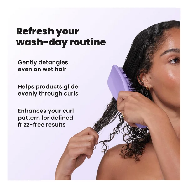 Tangle Teezer The Ultimate Detangler Wet Naturally Curly Eletriklenme Önleyici Saç Fırçası-Tarak (Dalgalı Saçlar) - Görsel 7