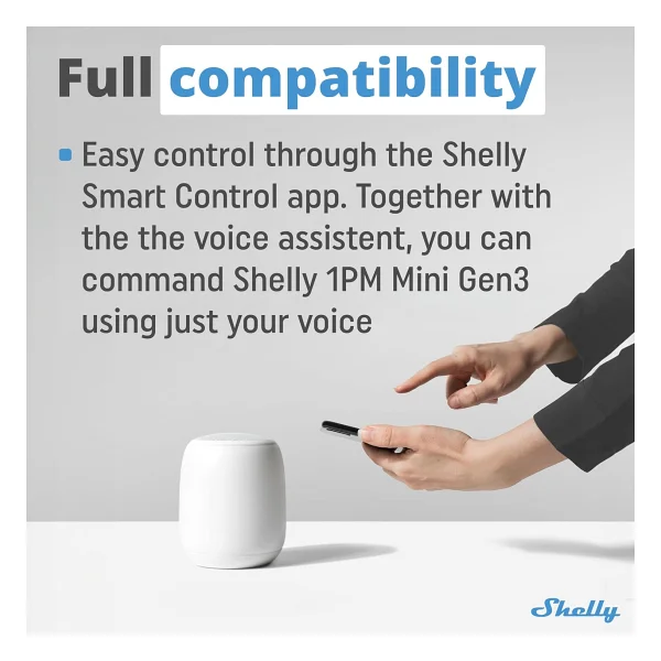 Shelly Plus 1PM Mini Gen 3 Wi-Fi Akıllı Röle - Görsel 7