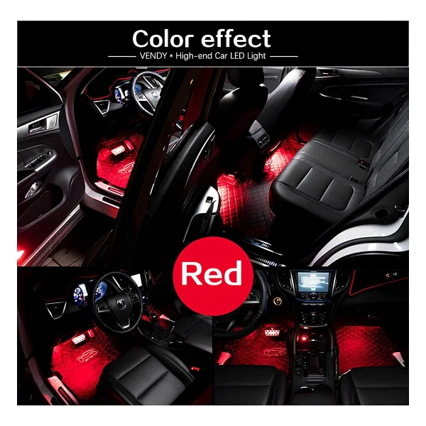 Araç Içi Sese Duyarlı Ayak Altı Led Aydınlatma Kumandalı Rgb - Görsel 7