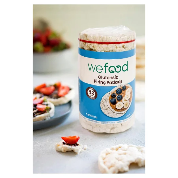 Wefood Glutensiz Pirinç Patlağı 100 gr 5'li Deniz Tuzlu Atıştırmalık Sağlıklı Seçenek - Görsel 5