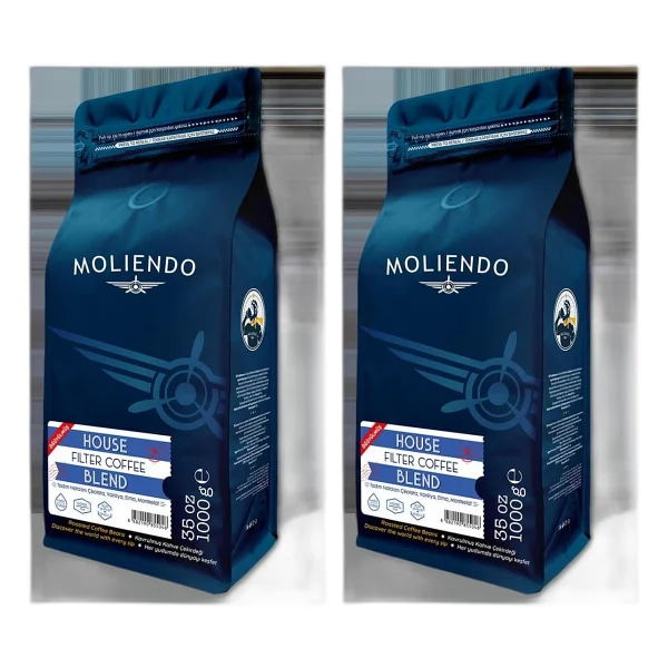 Moliendo Finest Coffee House Blend Öğütülmüş Filtre Kahve 1 kg - Görsel 4