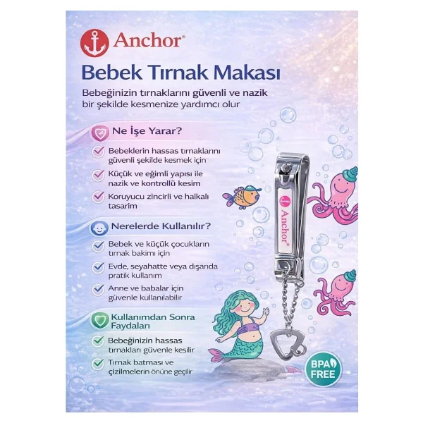 Anchor Bebek Tırnak Makası 605 - Görsel 3