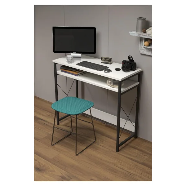 Çalışma Masası Bilgisayar Laptop Ofis Masası Okul Ev Atlantik Çam - Görsel 7