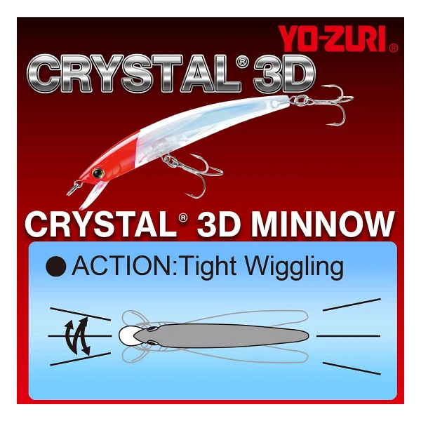 Yo-Zuri Crystal 3D Minnow 11 cm 13 gr Floating Sahte Balık - Görsel 3