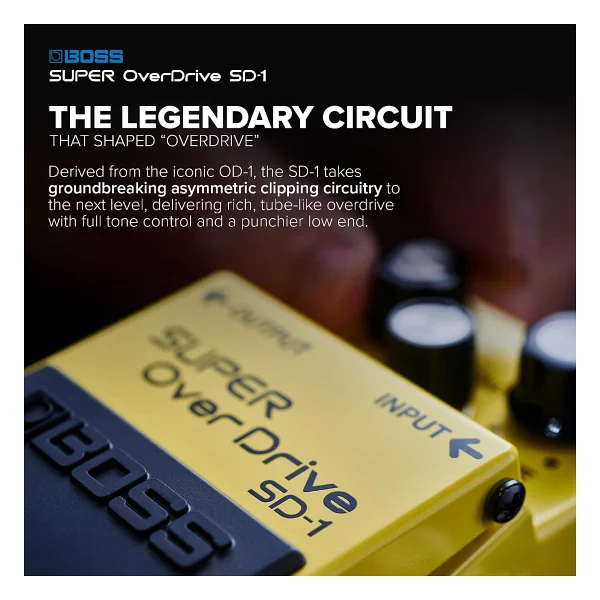 Boss SD-1 Super OverDrive Compact Pedal - Görsel 3