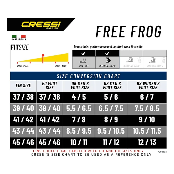 Cressi Free Frog Daliş Paleti - Görsel 5