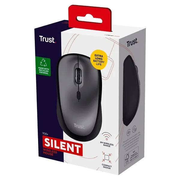 Trust 24549 Yvi+ Siyah Kablosuz Optik Mouse - Görsel 10