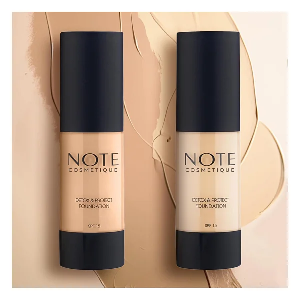 Note Detox & Protect SPF 15 04 Sand 30 ml Likit Fondöten - Görsel 4