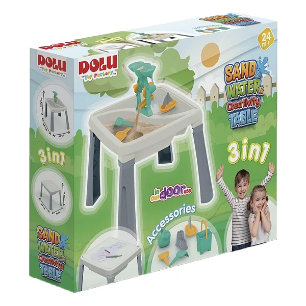 Dolu 2677 Yeşil Su Kum Yaratıcılık Masası - Görsel 4