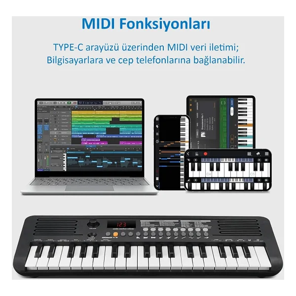 Jwin Sapphire MK-1537 37 Tuşlu Org - Görsel 5