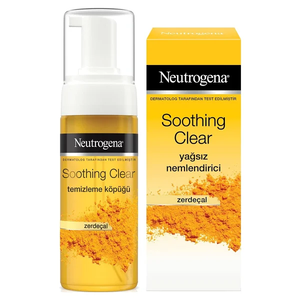 Neutrogena Soothing Clear Yüz Temizleme Köpüğü 150 ml + Nemlendirici 75 ml - Görsel 3