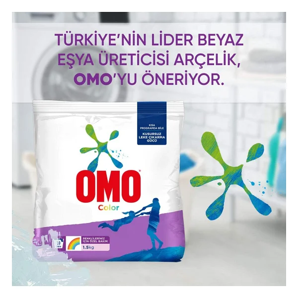 Omo Active Fresh Renkliler için 1.5 kg Toz Deterjan - Görsel 7