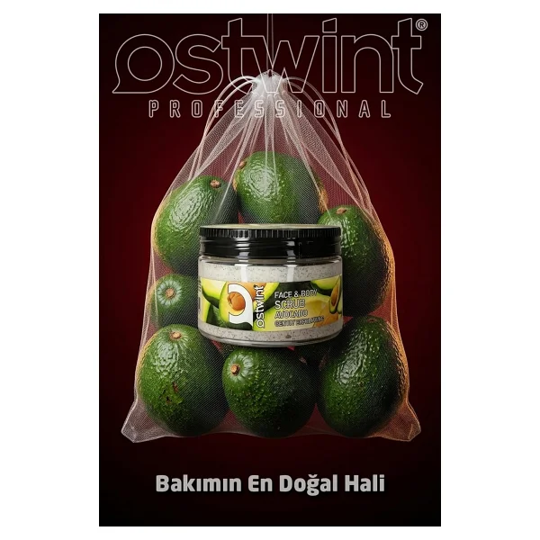 Ostwint Yüz ve Vücut Scrub Peeling Jel Avokado 300 ml - Görsel 4