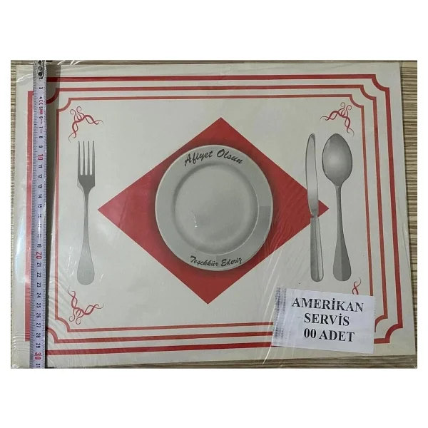 500 Adet Amerikan Servis Kağıdı Sunum Servis Kağıdı Büyük Boy 30x40 cm - Görsel 9